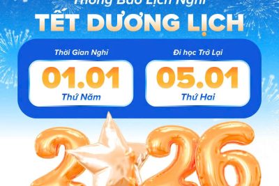 Thông báo nghỉ Tết Dương lịch năm 2026