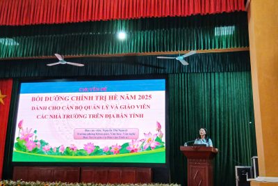 Hội nghị trực tuyến bồi dưỡng chính trị hè năm 2025,  đối với CBQL, GV, NV năm học 2025-2026