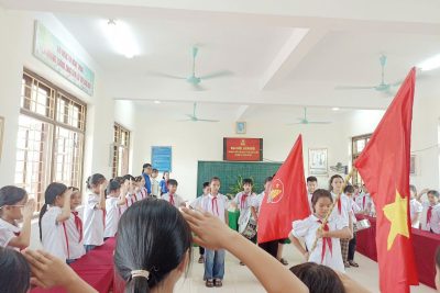 Đại hội Liên Đội Trường Tiểu học Đức Lý xã Nam Xang, nhiệm kỳ 2025-2026 thành công tốt đẹp